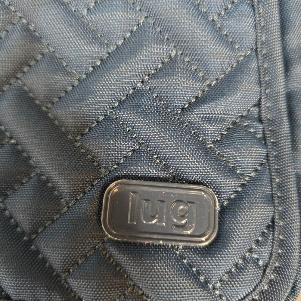 Lug Happer Navy Blue Quilted Crossbody Purse Bag - Picture 3 of 9